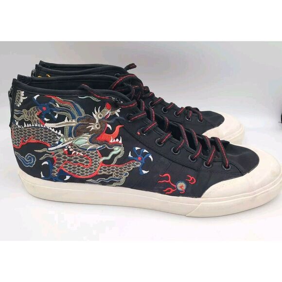 Adidas Matchcourt Mid Footpatrol x Juice CM7877 Dragon Embroidered Sz 11 - Picture 4 of 16